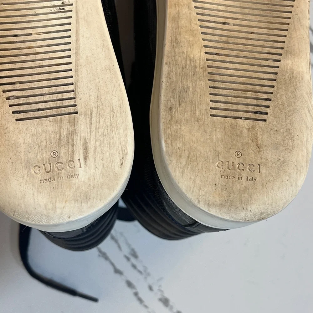 Gucci Black and Blue High-Top Sneakers size Men’s 8 UK (Run like 10 US)